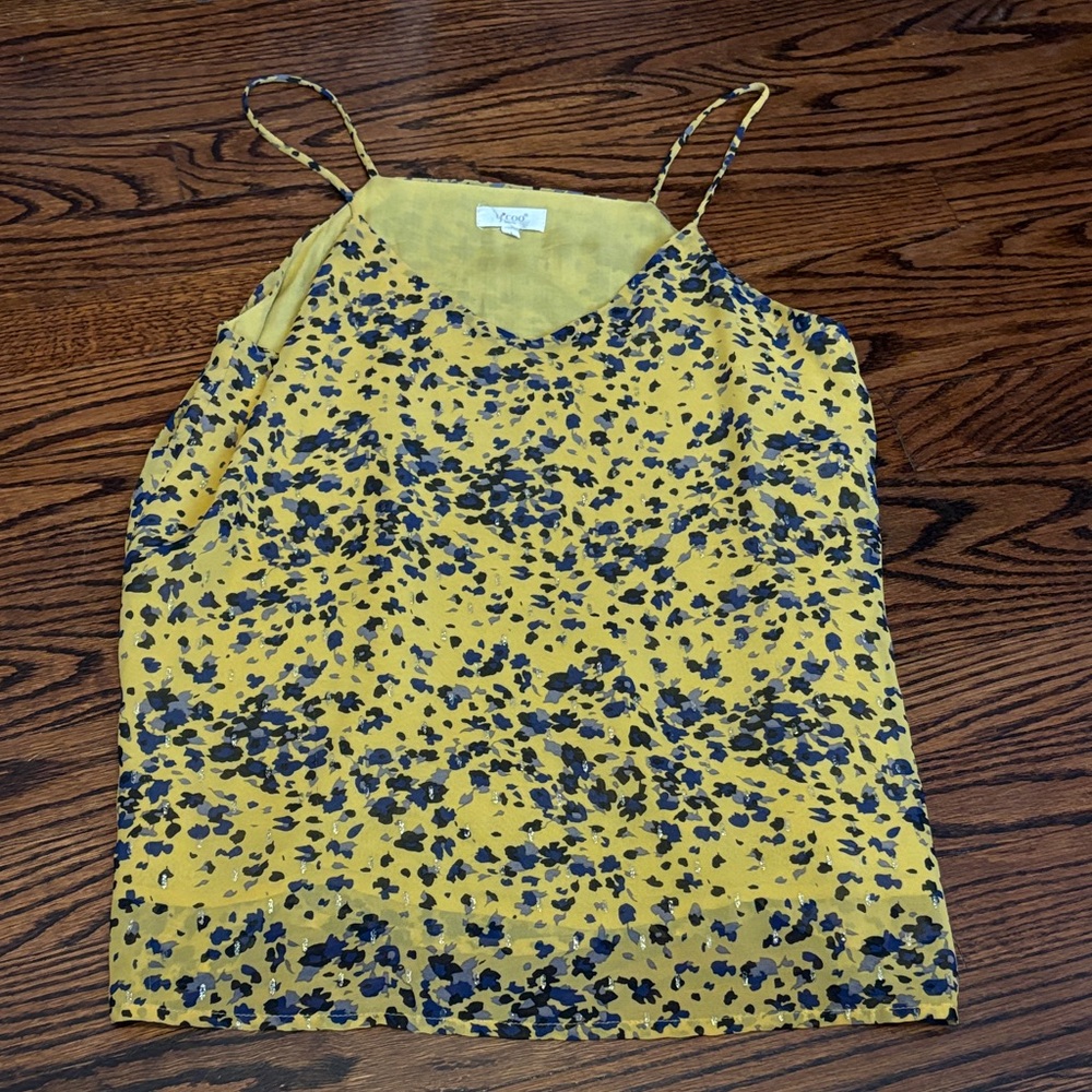 Stylish Yellow Floral Camisole